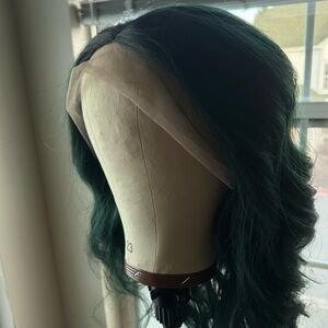 Elegant Emerald Lace Front Wig